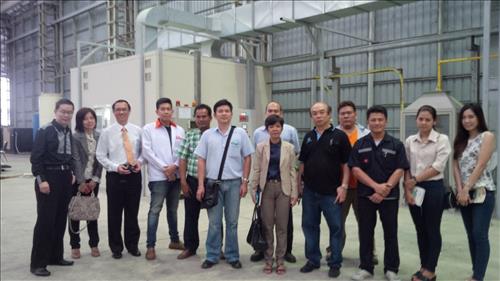 Group photos taken at hotel & C5 factory visit